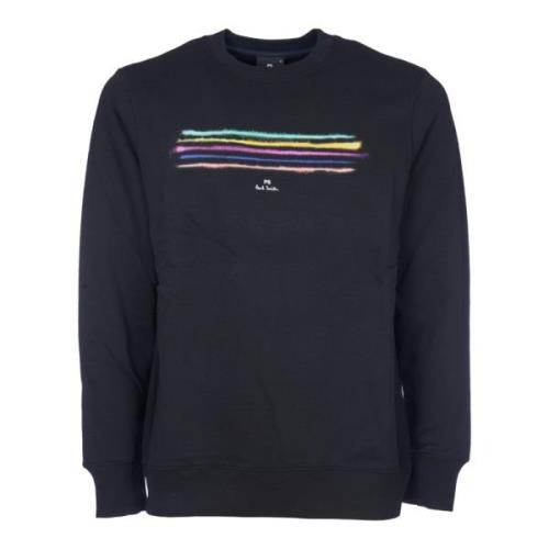 Sort Strikkevarer Crew Neck Sweatshirt