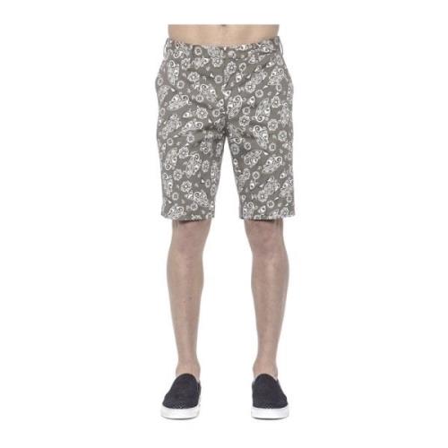 Menns Bermuda Shorts i mønstret stoff