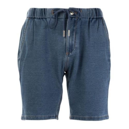 Herre Denim Bermuda Shorts Outlet Pris