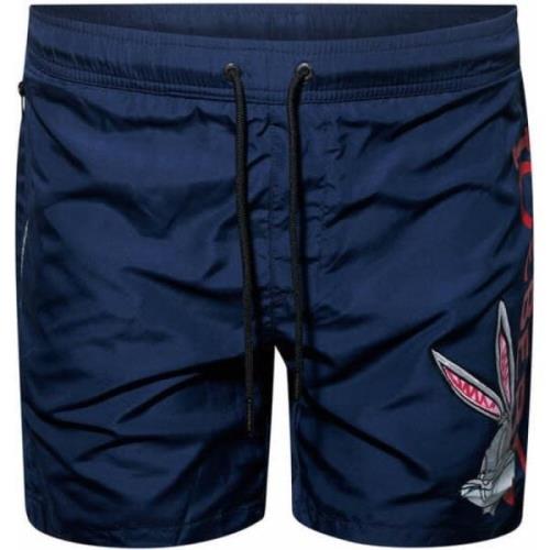 Navy Swimshorts med Buggs Design