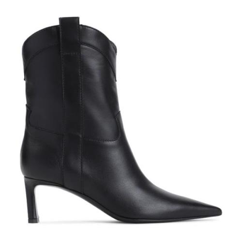 Elegant Svart Ankel Bootie 60