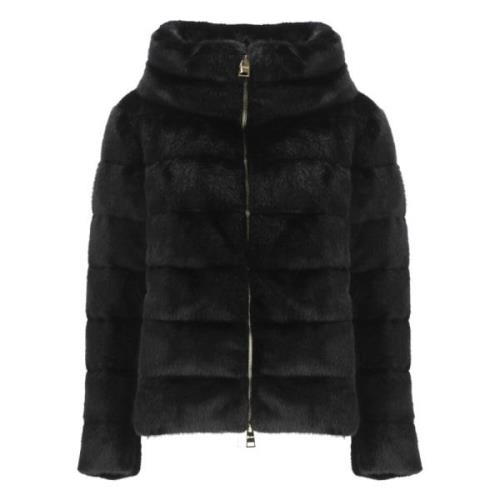 Quiltet Faux Fur Dunjakke