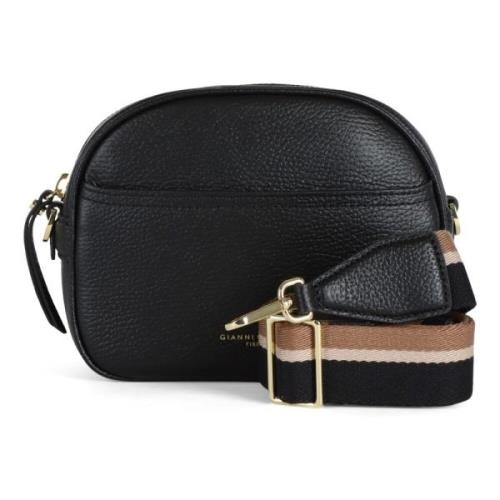 Hammret skinn crossbody veske Nina