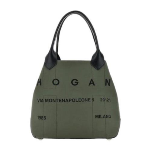 Militær Script Lerret Tote Bag