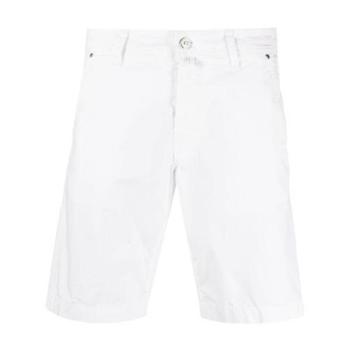 Hvite Bermuda Shorts