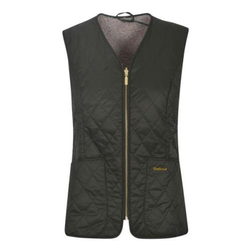 Oliven Quiltet Gilet Jakke Aw24