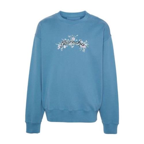 Blomstertrykk Crew Neck Sweater