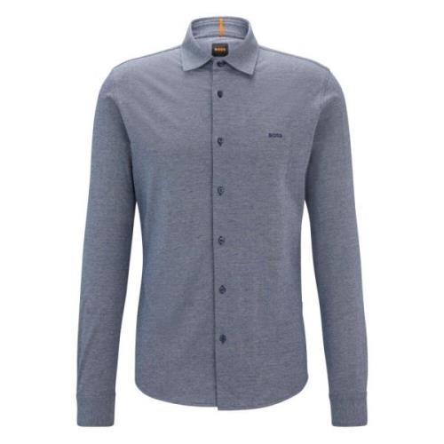 Moderne Slim Fit Skjorte med Logo Broderi