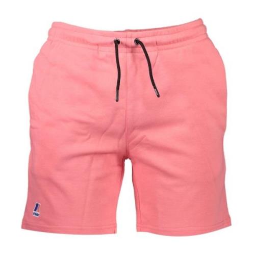 Sporty Rosa Herre Shorts Kontrast Logo