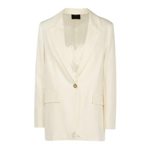 Elegant hvit blazer for kvinner