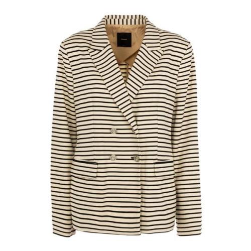 Dame Stripet Blazer Outlet Pris