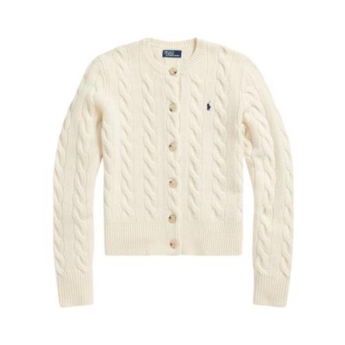 Ivory Ull Kasjmir Cardigan Genser