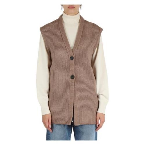 Oversized Ullblanding V-Hals Vest