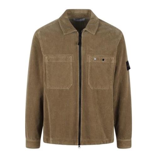 Corduroy Overshirt Med Glidelås Fw24