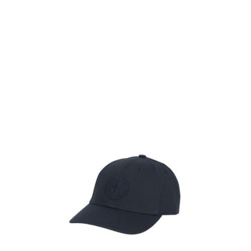 Blå Bomull Baseball Cap med Logo