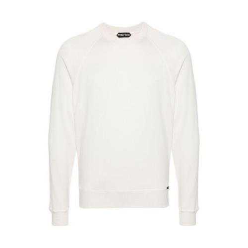 Ivory Hvit Crew Neck Sweater