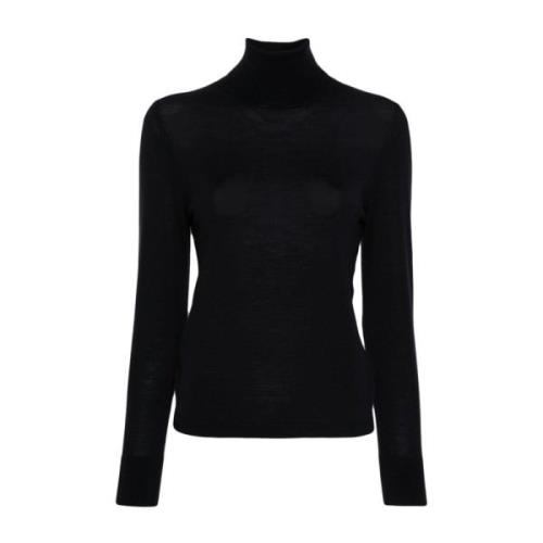 Klassisk Turtleneck Sweater Flat Knit