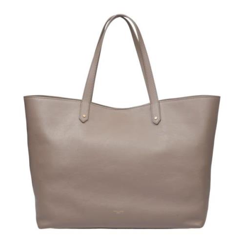 Brun Shopper Bag Duegrå