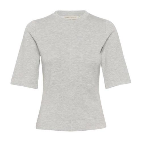 Melange Tshirt Top Granitt