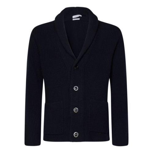 Blå Strikket Cardigan Aw24