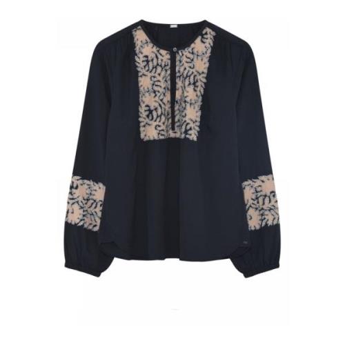 Stilig Bluse med Puff-ermer