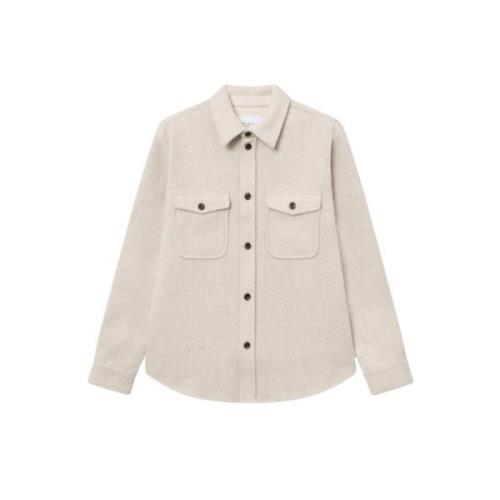 Bouclé Overshirt med resirkulerte fibre