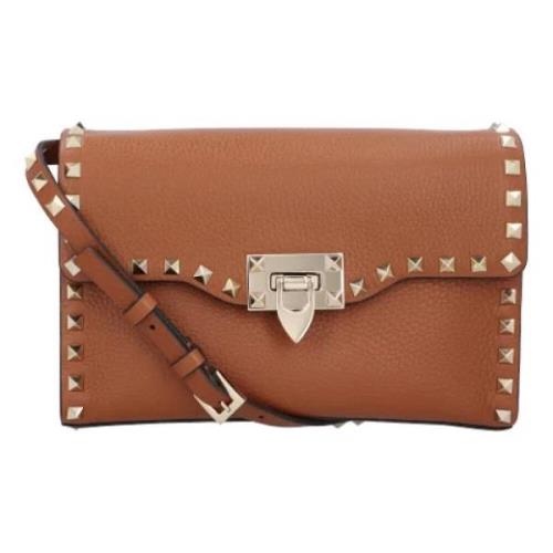 Leather shoulder-bags