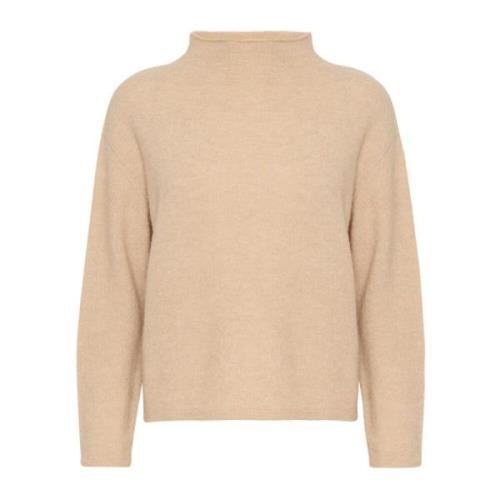 Fjærgrå Melange Pullover Sweater