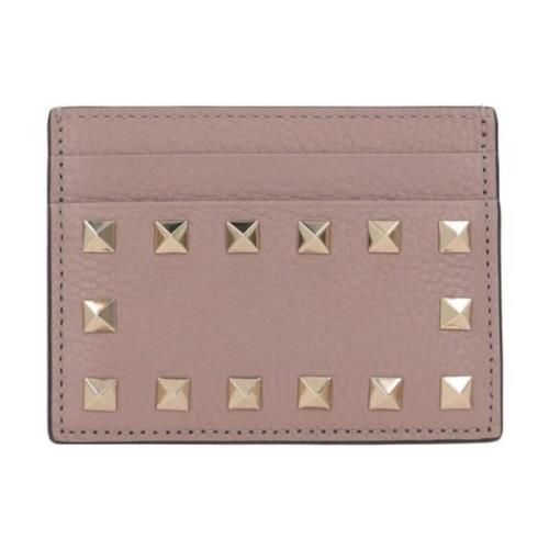 Studded Leather Card Holder