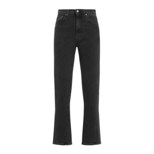 Grå Vasket Twisted Seam Denim Jeans