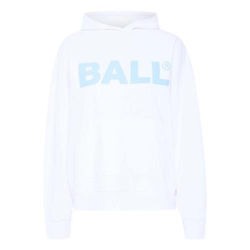 Logo Hoodie Sweatshirt Hvit