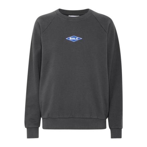 Raglan Crew Neck Sweatshirt Svart