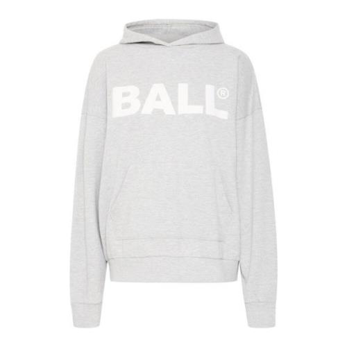 Logo Hoodie Sweatshirt Grey Melange