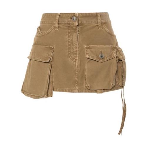 Skreddersydd Khaki Mini Skjørt