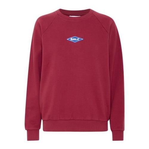 Rimini Raglan Crew Neck Sweatshirt Bordeaux