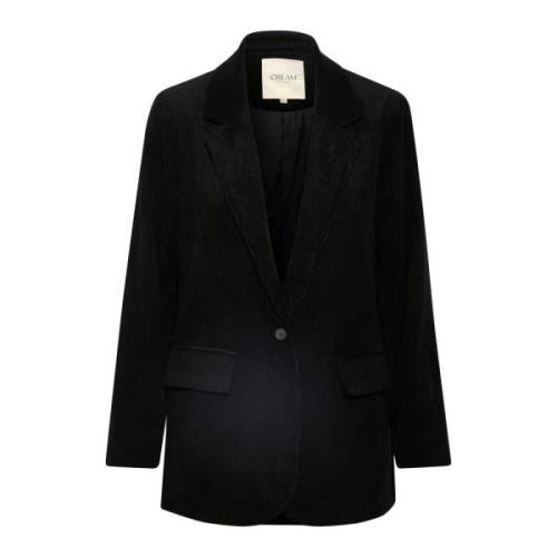 Langermet Blazer Jakke Pitch Black