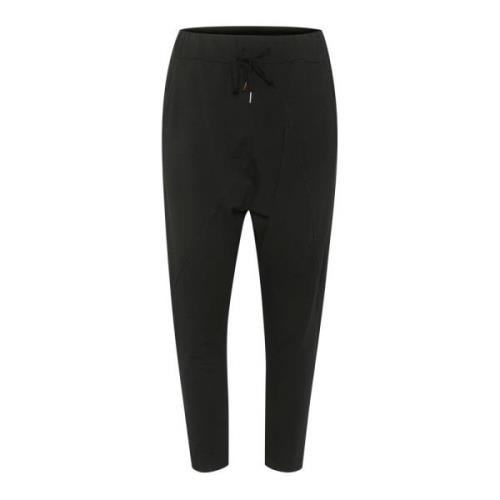 Avslappet Sweatpants i Pitch Black