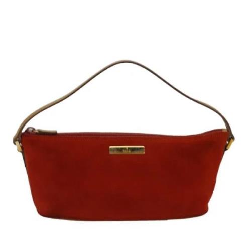 Pre-owned Suede clutches