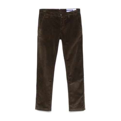 Brun Corduroy Slim Fit Bukser