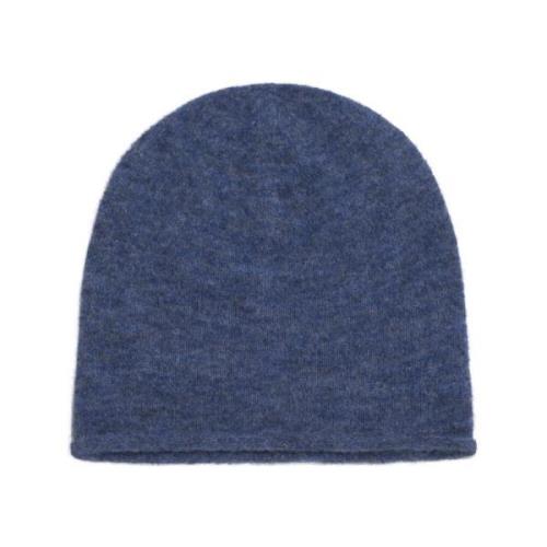 Denim Blue Gini Beanie Alpakka Blanding