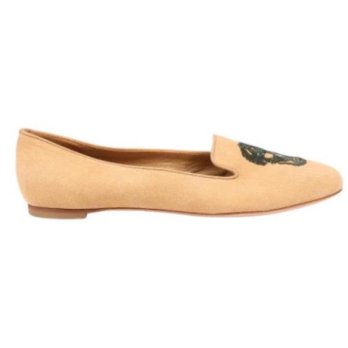 Pre-owned Suede flats