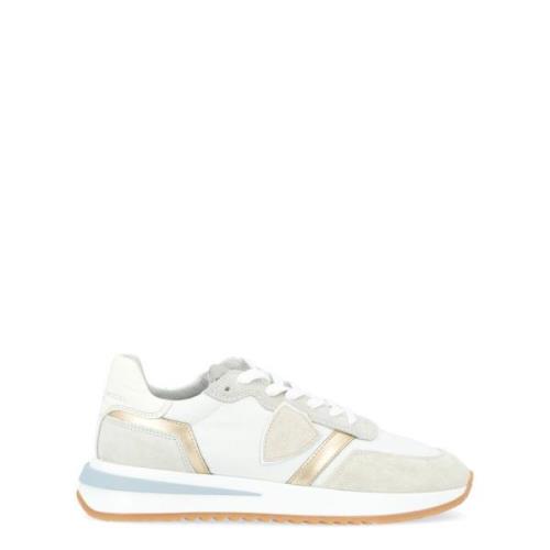 Tropez 2.1 Mondial Sneaker i hvitt med platina detaljer