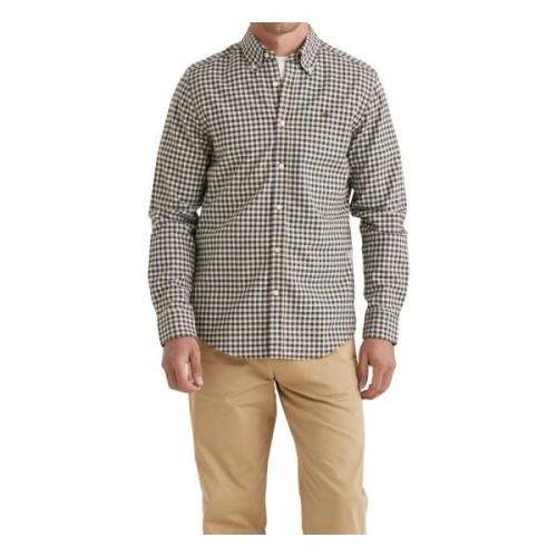 Brun Flanellskjorte Slim Fit