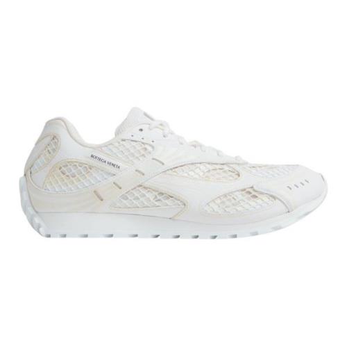 Hvite Sneakers Lett Teknisk Stoff Mesh