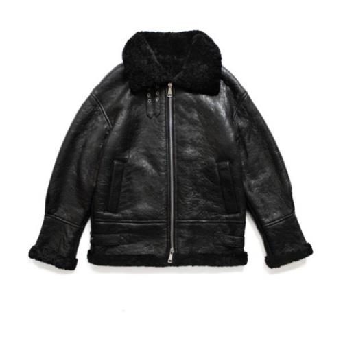 SUI Merino Lambskin Shearling Jacket_Black