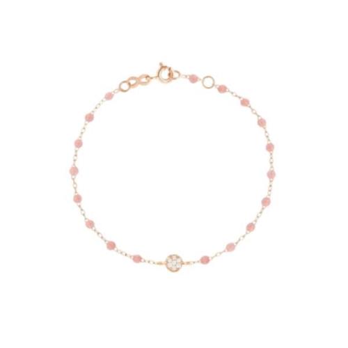 Roségull Resinarmbånd med Diamant