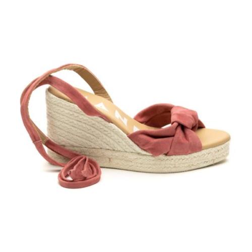 Stilig Wedge Espadrilles med Knute Detalj