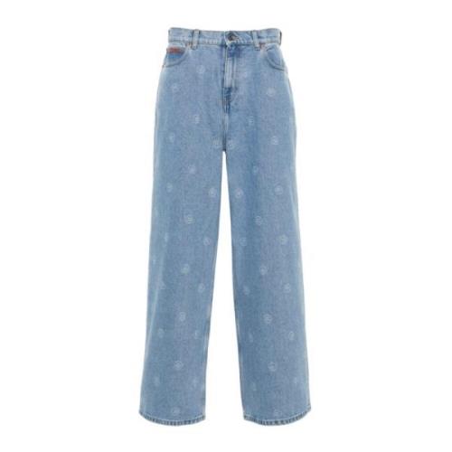 Blå Wide Leg Jeans