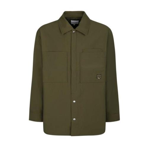 Grønn Polstret Overshirt