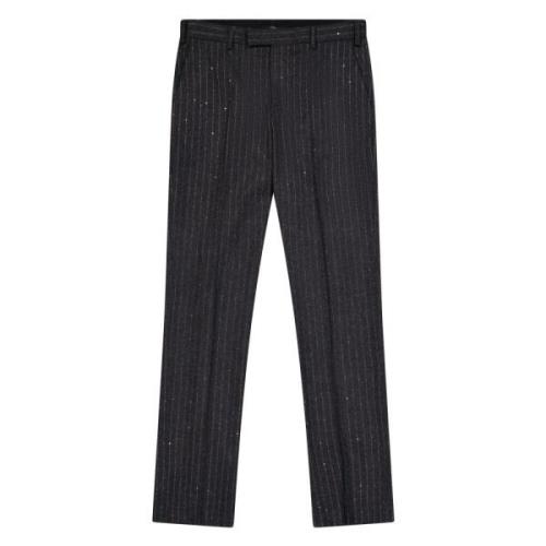 Pinstriped Cigarette Trousers